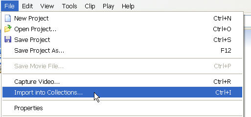 import both the video clip and your EVP into your collections