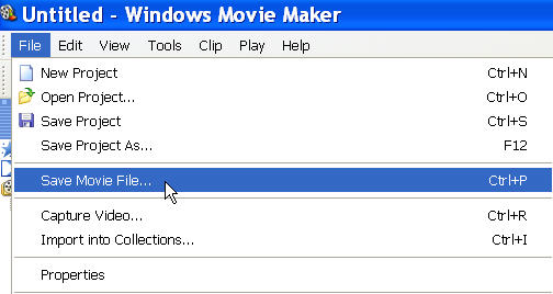 Now save your movie file to your computer.