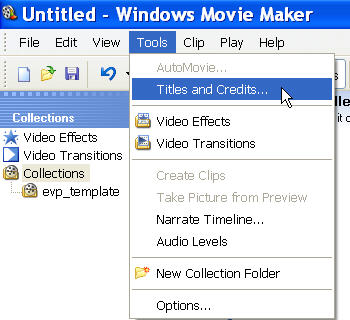 At this point you can add titles and credits and such at the beginning and end